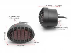 Classic Metal Oval Led Rear Light -Motoronderdelen Winkel classic metal oval led rear light 4
