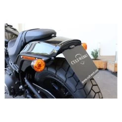 Cult-Werk Center License Plate Bracket - Black 18-20 Softail -Motoronderdelen Winkel cult werk center license plate bracket black 18 20 2