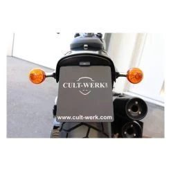 Cult-Werk Center License Plate Bracket - Black 18-20 Softail