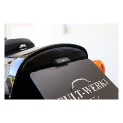 Cult-Werk Center License Plate Bracket - Black 18-20 Softail -Motoronderdelen Winkel cult werk center license plate bracket black 18 20 9