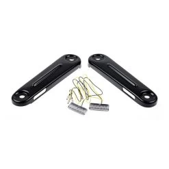 Cult-Werk Front Turn Signal Brackets - Gloss Black -Motoronderdelen Winkel cult werk led turn signals clean style black 1