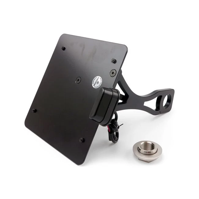 Cult-Werk Side Mount License Plate Bracket Black - (Germany) | 180x200 |15-17 Dyna 8 Cult-Werk Side Mount License Plate Bracket Black - (Germany) | 180x200 |15-17 Dyna - Afbeelding 6