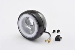 Daytona Side-Mount "Capsule120" Led Headlight Black E-Marked -Motoronderdelen Winkel daytona side mount capsule120 led headlight black 6