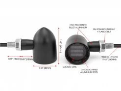 DERBY Black CNC Machined Classic Mini LED Indicators 18 DERBY Black CNC Machined Classic Mini LED Indicators -Motoronderdelen Winkel derby black cnc machined classic mini led indicato 16