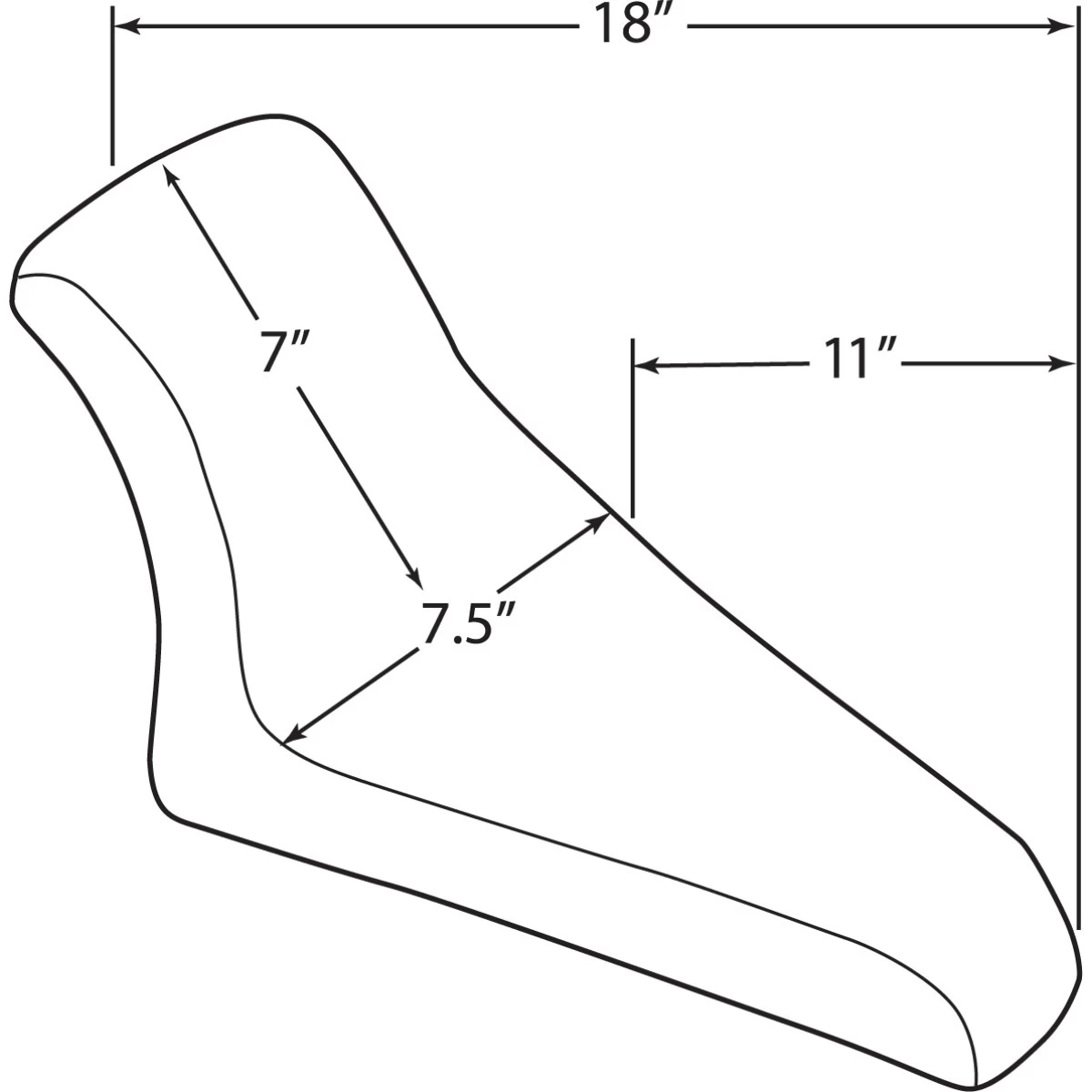Drag Specialties Low Rider Solo Seat Black 4 Drag Specialties Low Rider Solo Seat Black - Afbeelding 2