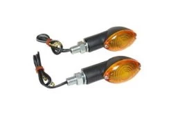 Emgo 12 V 21 W Mini Turn Signal Set CAT EYE Amber / Black 6 Emgo 12 V 21 W Mini Turn Signal Set CAT EYE Amber / Black -Motoronderdelen Winkel emgo 12 v 21 w mini turn signal set cat eye amber 1