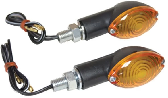 Emgo 12 V 21 W Mini Turn Signal Set CAT EYE Amber / Black 5 Emgo 12 V 21 W Mini Turn Signal Set CAT EYE Amber / Black - Afbeelding 3