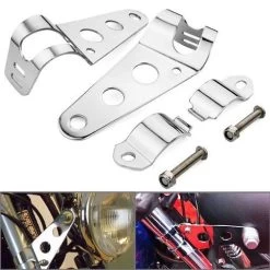 Emgo 30MM To 38MM Chopper Retro Chrome Brackets -Motoronderdelen Winkel emgo 30mm to 38mm chopper retro chrome brackets 3