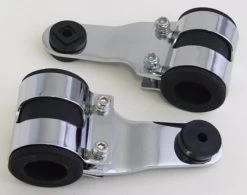 Black Aluminium Headlight Brackets 41/35/39mm -Motoronderdelen Winkel emgo chopper chrome headlight brackets 35 36mm 2
