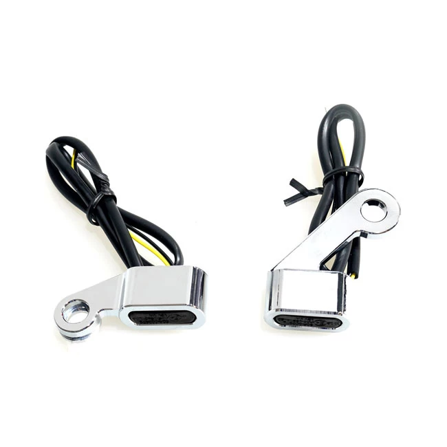 Fastline, 3-1 Led Turn Signal Set. Chrome, Smoke Lens 5 Fastline, 3-1 Led Turn Signal Set. Chrome, Smoke Lens - Afbeelding 3