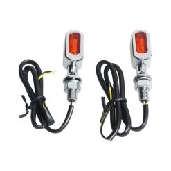 Fastline, Led Turn Signal Set. Black, Smoke Lens -Motoronderdelen Winkel fastline led turn signal position light chrome amb