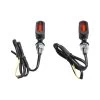 Cult-Werk Turn Signal Brackets -Motoronderdelen Winkel fastline led turn signal set black amber lens