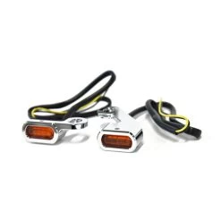 Smoked Micro-Flash Turn Signals, Black -Motoronderdelen Winkel handlebar turn signal for harley davidson touring