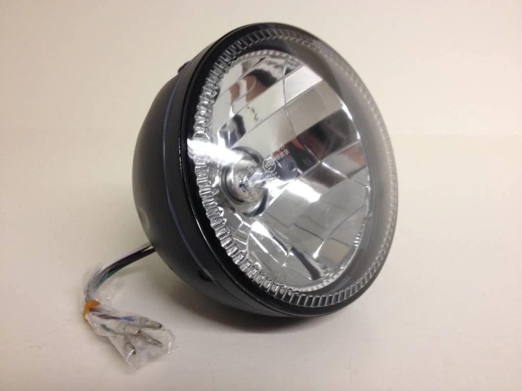 Highsider 5.75 "SKYLINE Headlight With LED Ring Halo 6 Highsider 5.75 "SKYLINE Headlight With LED Ring Halo - Afbeelding 4