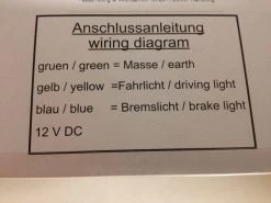 Highsider Clear Oval Chopper LED Tail / Brake / Plate Light -Motoronderdelen Winkel highsider clear oval chopper led tail brake plate 2