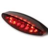 Highsider Smoke Oval Chopper LED Tail / Brake / Plate Light Oval Red