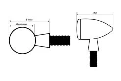 Highsider Taillight/Indicator Apollo Bullet -Motoronderdelen Winkel highsider taillight indicator apollo bullet 2