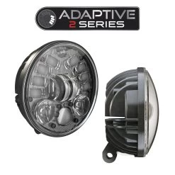 J.W. Speaker 5.75" Round Headlights With Pedestal Model 8691 2 Black