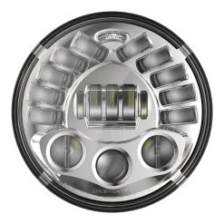 J.W. Speaker 7" Pedestal Mount LED Headlight Model 8791 Chrome -Motoronderdelen Winkel jw speaker 7 pedestal mount led headlight model 87 5