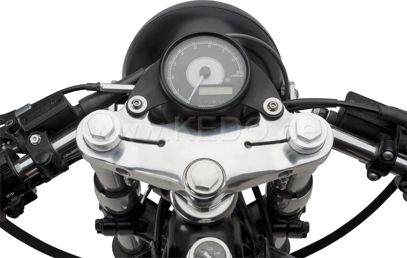 Kedo Speedometer Bracket 'Mezzomille' - Aluminium Black Anodised 4 Kedo Speedometer Bracket 'Mezzomille' - Aluminium Black Anodised - Afbeelding 2