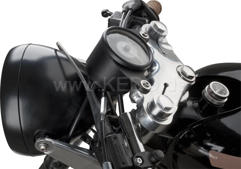 Kedo Speedometer Bracket 'Mezzomille' - Aluminium Black Anodised 6 Kedo Speedometer Bracket 'Mezzomille' - Aluminium Black Anodised - Afbeelding 4