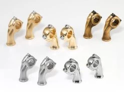 Kustom Tech 2.5" Polished Brass Deluxe Risers With 1" Pullback