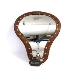 La Rosa 16" Bad Ass Rustic Brown Bobber Seat -Motoronderdelen Winkel la rosa 16 bad ass rustic brown bobber seat 4