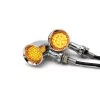 LED Chrome & Smoke Indicators - Grid -Motoronderdelen Winkel led chrome smoke indicators grid