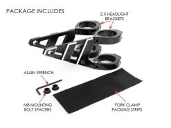 Luxe Headlight Brackets "Contrast'' -Motoronderdelen Winkel luxe headlight brackets contrast 4