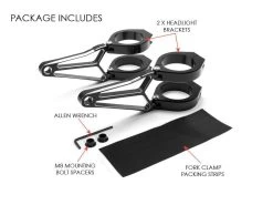 Luxurious Headlight Brackets "Razor" -Motoronderdelen Winkel luxurious headlight brackets razor 3