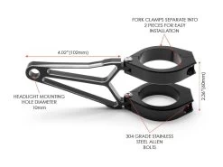 Luxurious Headlight Brackets "Razor" -Motoronderdelen Winkel luxurious headlight brackets razor 5