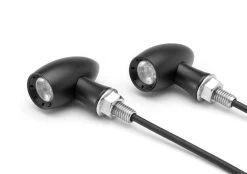 Kellermann Atto DF Tailight/indicators Chrome -Motoronderdelen Winkel matte black mini led turn signals indicators type 6