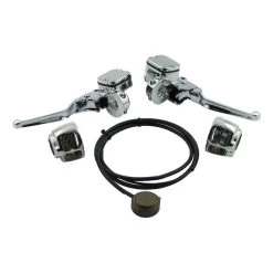 MCS Chrome Handlebar Control Conversion Kit 96-06 Softail 96-05 Dyna -Motoronderdelen Winkel mcs chrome handlebar control conversion kit 96 06 5