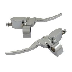 MCS Old School Handlebar Control Kit 9/16" - Chrome -Motoronderdelen Winkel mcs handlebar control kit 9 16 clutch 5 8 brake ch 4