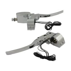 MCS Handlebar Control Kit With 4 Switches 5/8" Brake - Chrome -Motoronderdelen Winkel mcs handlebar control kit with 4 switches 5 8 brak