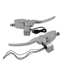 MCS Handlebar Control Kit With 4 Switches 9/16" Clutch 5/8" Brake - Chrome -Motoronderdelen Winkel mcs handlebar control kit with 4 switches 9 16 clu 12