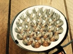 MCU 5" Oldschool Chopper Headlight Black & Yellow