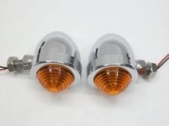 MCU Amber & Chrome Bullet Turn Signals