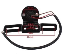 MCU Classic Tail Light With Plate Holder -Motoronderdelen Winkel mcu classic tail light with plate holder 2