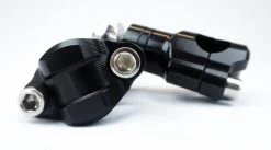 MCU CNC Aluminium Handlebar Risers 22 Mm Black