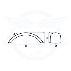 MCU Fender Aluminium 380 X 105MM 18" -Motoronderdelen Winkel mcu fender aluminium 380 x 105mm 18 8