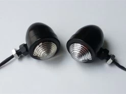 Shin Yo Pair Of Chrome Bulls Eye Handlebar Turn Signals -Motoronderdelen Winkel mcu set old school black transparent bullet indica 2