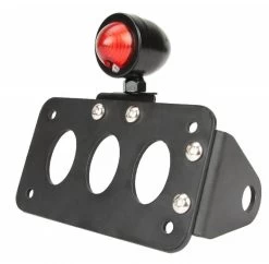 MCU LED Red Taillight With License Plateholder -Motoronderdelen Winkel mcu sidemount lighting type bullet black