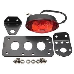 MCU Taillight LED Oval Red Type 2 -Motoronderdelen Winkel mcu sidemount lighting type oval black 1