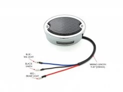 Metal Oval Rear Light - Smoke / Chrome -Motoronderdelen Winkel metal oval rear light smoke chrome 6