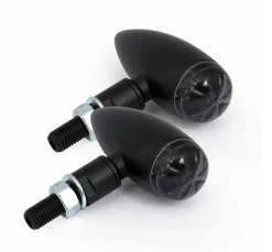 Micro Bullet Led Turn Signals, Black  -Motoronderdelen Winkel micro bullet led turn signals black 1