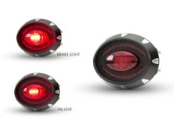 Micro Oval CNC Brake / Taillight Black -Motoronderdelen Winkel micro oval cnc brake taillight black 3