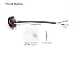 Micro Oval CNC Brake / Taillight Black -Motoronderdelen Winkel micro oval cnc brake taillight black 5