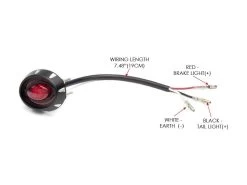 Micro Oval CNC Brake / Taillight Black -Motoronderdelen Winkel micro oval cnc brake taillight black 6