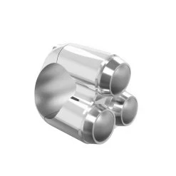 Rebelmoto REBEL SWITCH 3 Button LED – Polished 1" -Motoronderdelen Winkel motone 3 button switch 22mm or 7 8chrome 4